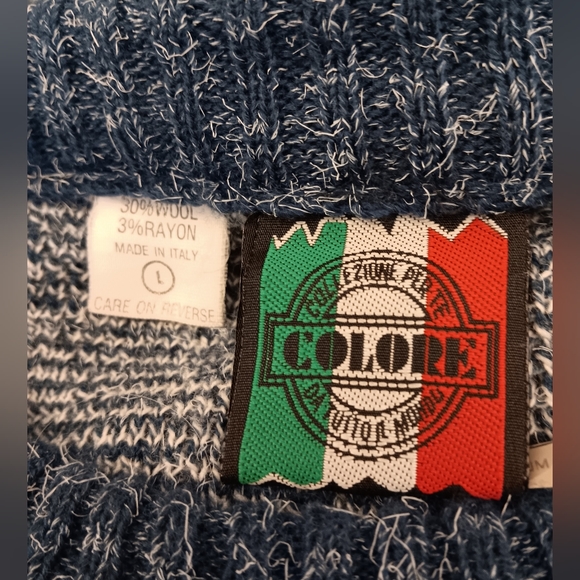 VTG Colore Italia wool blend, crewneck dad sweater. Large. - Picture 8 of 10